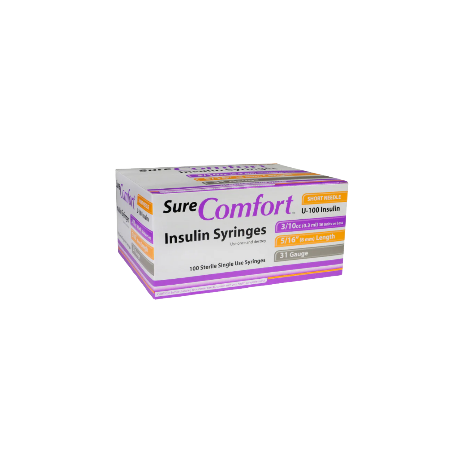 SureComfort Insulin Syringes (100 Pack)